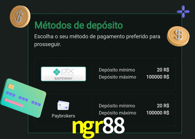 O cassino ngr88 oferece uma grande variedade de métodos de pagamento